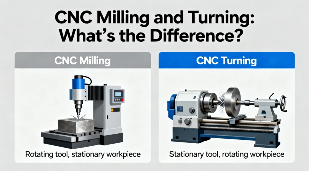 CNC milling vs turning