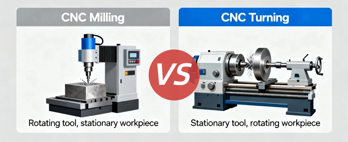 CNC Milling vs Turning