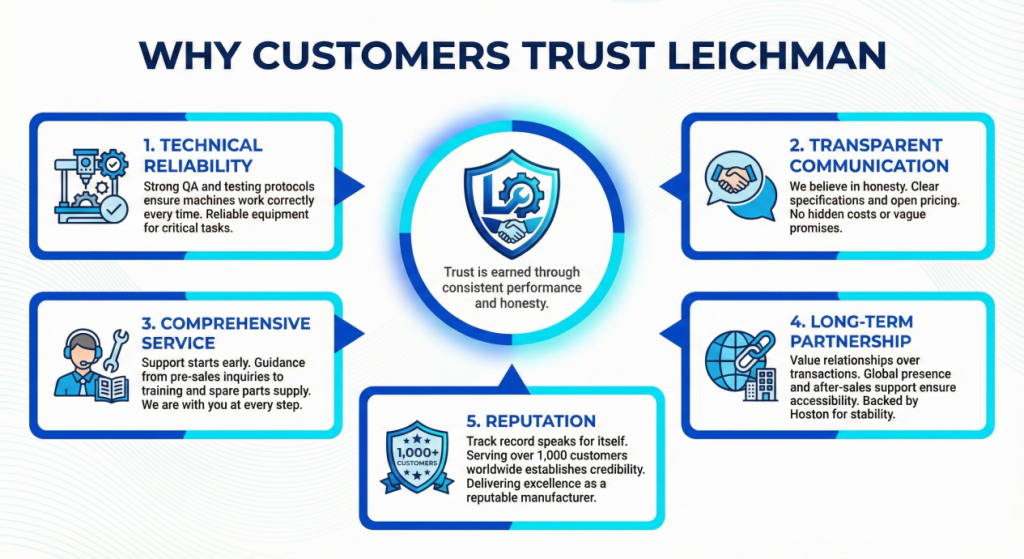 An infographic about Leichman's benefits